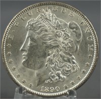 1890 Morgan BU Silver Dollar