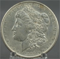 1889 Morgan Unc. Silver Dollar