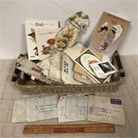 1940'S LETTERS, CARDS, & PAPER LOT