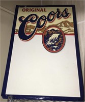 Coors Tin Beer Sign