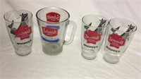 Schmidt Beer Pitcher & Glasses