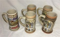 Old Style Steins (1) 1988 / (4) 1989