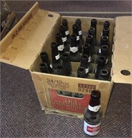 24-Old Milwaukee Beer Bottles & Box