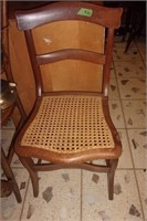 Wooden and cain bottom chair