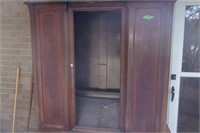 Antique Wardrobe topper with wood shelves