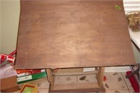 Wooden Drafting table-needs a little tlc