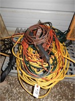 Several Extension Cords - Long Yellow Cord,