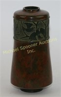 MOTTLED BRONZE ORIENTAL VASE