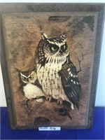 Owl Wall Art - "Dad and Little Henry"