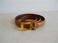 Women's ostrich leather belt