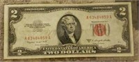 1953-B Red Seal U.S $2 Note