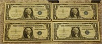 (4) U.S. $1 Silver Certificates