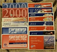 2000-2006 P&D Uncirculated U.S. Coin Sets
