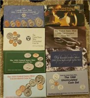 1991-1998 P&D Uncirculated U.S. Coin Sets