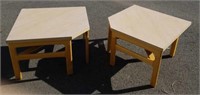 Matching Pair of Wood End Tables