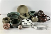 Assortment of Hand Thrown Pottery