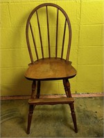 Vintage Child's Windsor Back Table Height Chair