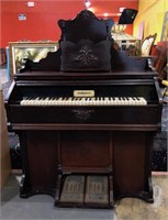 Antique Mahogany Pump Organ
