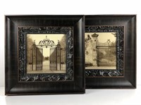 Framed Prints of Iron Gated Estate Entrances