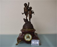 Fander Orleans Figural Zodiac Mantel Clock