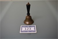 Antiqued Brass Hand Held School Bell