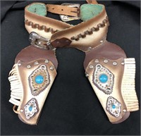 50’s Dual Holster Leather Calvin Belt