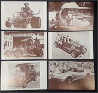 16 Hotrod Vintage Trading Vending Postcards