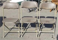 3 Folding Chairs