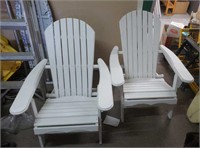 (2) Wood Aditondack Chairs