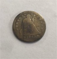 1853 US Quarter Dollar