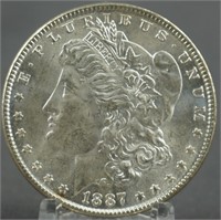 1887 Morgan BU Silver Dollar