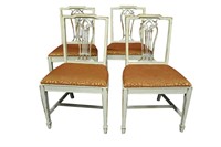 4 Shabby Chic Sheraton Chairs