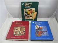 3 livres de cuisine des cercles de fermières du QC