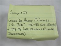 Cartes de hockey McDonald's UD ''Ice'' 97-98
