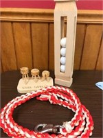 Wood widdle'n and hand braided lead rope