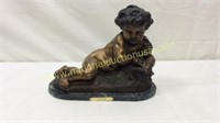 Nude Boy Bronze By Moreau