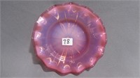 Plate for finger bowl 5.75" diameter, pink with