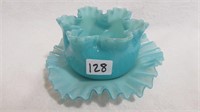 Child's finger bowl 3.25" high with place 5" wide