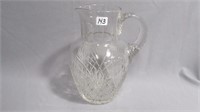 Water Pitcher 9.5" Deep Cut Pattern including