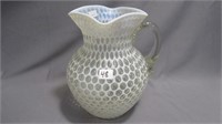 Warer Pitcher 8.5" High Crystal cased with opal in