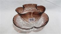 Finger bowl and plate, plate 6' ,bowl is 2.5" tall