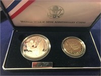 WWII 50TH ANN. PROOF SILVER COIN SET