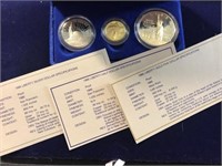 1986 GOLD & SILVER LIBERTY COIN SET. US MINT