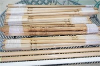 Lot of Rail Balusters and Wooden Rods