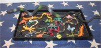 Tray of Toy Snakes & Insects