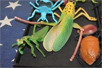 Trays of Giant Toy Insects