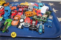 Tray Full of Small Toy Cars