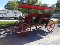 Three Seated, 6 Person Horse Carriage