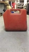 Red 5 gallon gas container