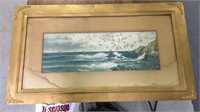 Vintage Framed ocean picture